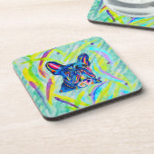 119 - Französische Bulldog-Untersetzer Getränkeuntersetzer (Linke Seite)