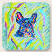 119 - Französische Bulldog-Untersetzer Getränkeuntersetzer (Vorderseite)
