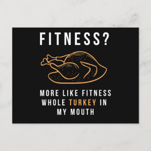 119.Funny Erntedank T Shirt Fitness Türkei in m Einladungspostkarte