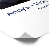 119. Geburtstag Foto Zollanmeldung in Party Board Poster (Ecke)