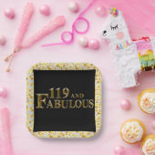 119 Geburtstag Pappteller (Party)