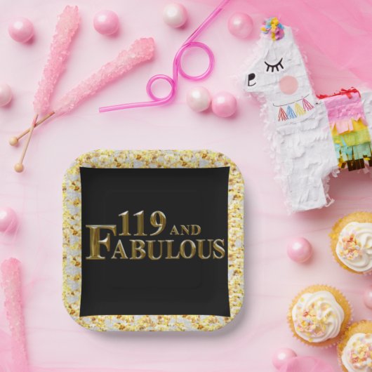 119 Geburtstag Pappteller (Party)