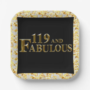 119. Geburtstag  Pappteller