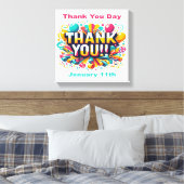 11.01. - Danke, Tag Leinwanddruck (Insitu (Schlafzimmer))