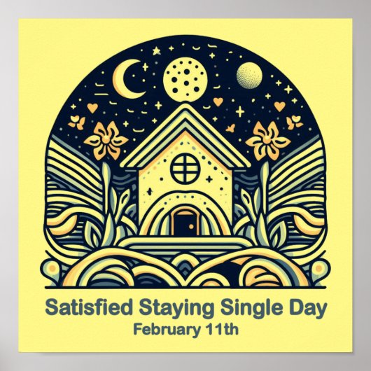 11.02. Zufriedener Bleibe Single Tag Poster (Vorne)