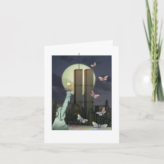 11.09. - The World Trade Center at Night Karte (Vorderseite)