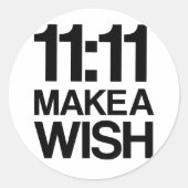 11:11 MAKE A WISH Aufkleber (Vorderseite)