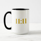 11:11 Tasse für Black & Gold Affirmation (Links)