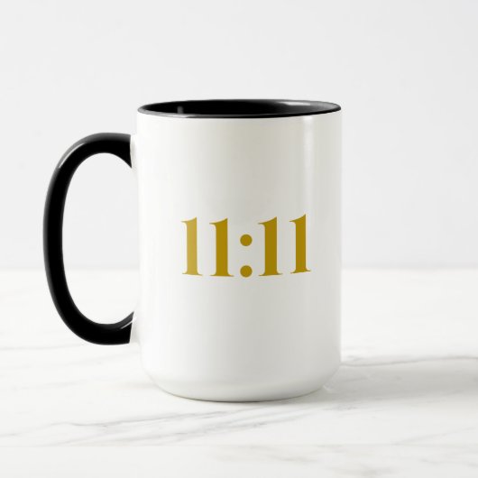 11:11 Tasse für Black & Gold Affirmation (Links)