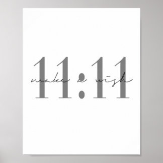 11:11 Wünsche machen Poster