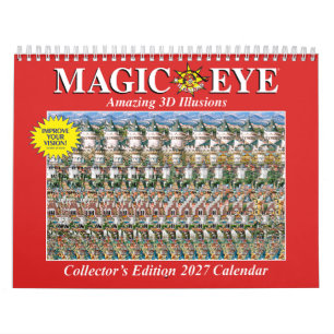 11,25" Breiter Magic Eye-Kalender 2027 USA Kalender
