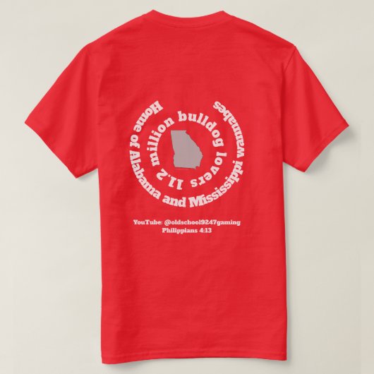 11.2 Million Bulldog Lovers T-Shirt (Design Rückseite)