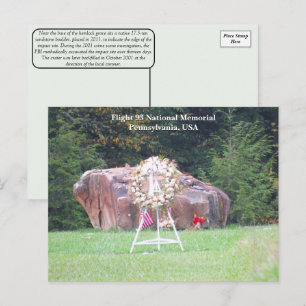 11.9.Flug 93 Nationale Gedenkkarte Feiertagspostkarte