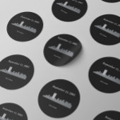 11.9.Vector Memorial Runder Aufkleber