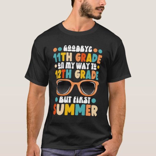 11. Abschluss bis 12. Klasse Erster Sommer T-Shirt (Vorderseite)