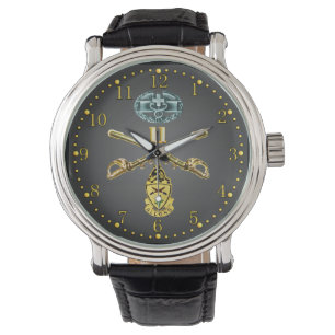 11. ACR gekreuzte Gewehre, CMB und Armbanduhr