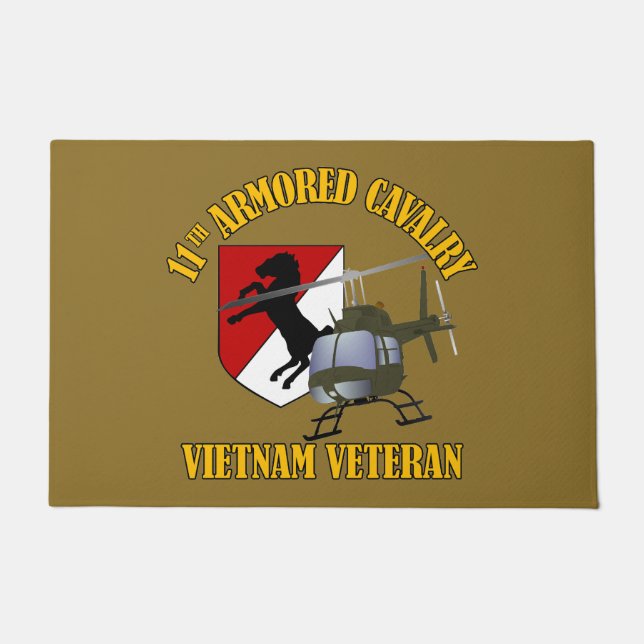 11. ACR - OH58 — Ich bin mit dem Pechpferd gefahre Fußmatte (Vorderseite)