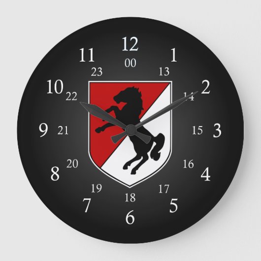 11. ACR Patch 24 Stunden Große Wanduhr (Vorderseite)