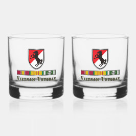 11. ACR Rüstungskavalry Regiment Vietnam Veteran Whiskyglas