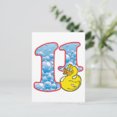 11 Alter Duck Postkarte (Stehend Vorderseite)