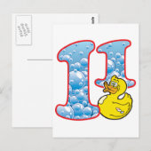 11 Alter Duck Postkarte (Vorne/Hinten)