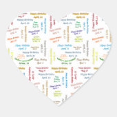 11. April Herz-Aufkleber (Vorderseite)