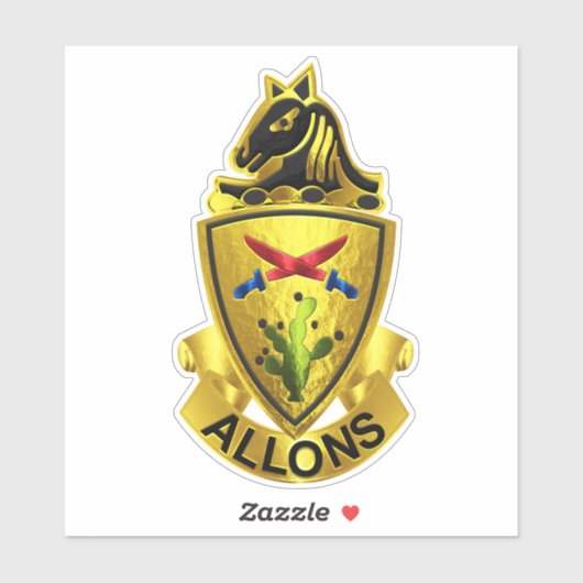 11. Armored Cavalry Regiment Aufkleber (Blatt)