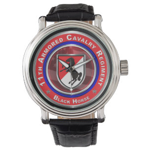 11. Armored Cavalry Regiment "Black Horse" Armbanduhr