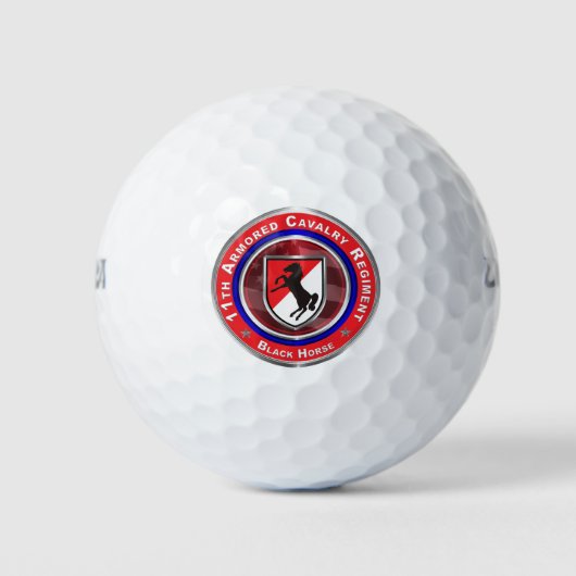 11. Armored Cavalry Regiment "Black Horse" Golfball (Vorderseite)