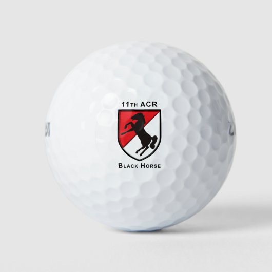 11. Armored Cavalry Regiment "Black Horse" Golfball (Vorderseite)