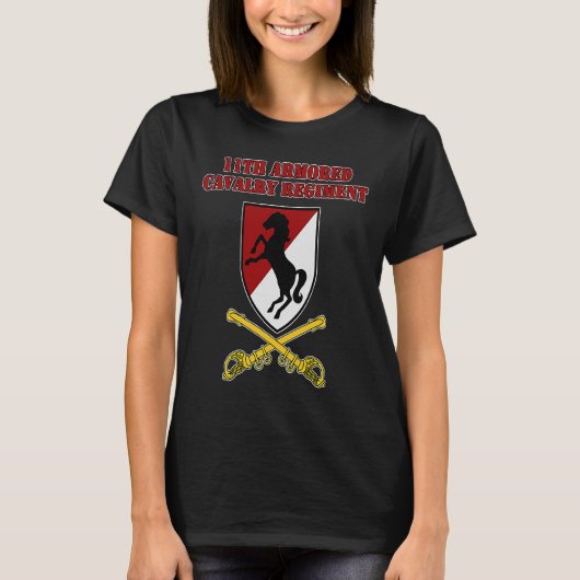 11. Armored Cavalry Regiment für 11. ACR Tierärzte T-Shirt (Vorderseite)