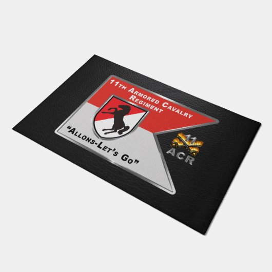 11. Armored Cavalry Regiment Fußmatte (Schrägansicht)