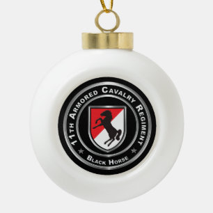 11. Armored Cavalry Regiment Keramik Kugel-Ornament