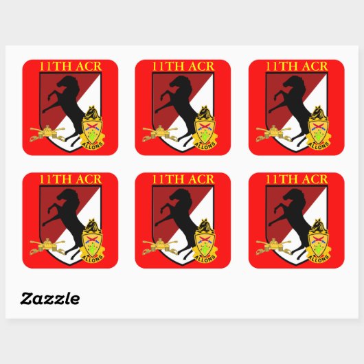 11. ARMORED CAVALRY STICKERS (Blatt)