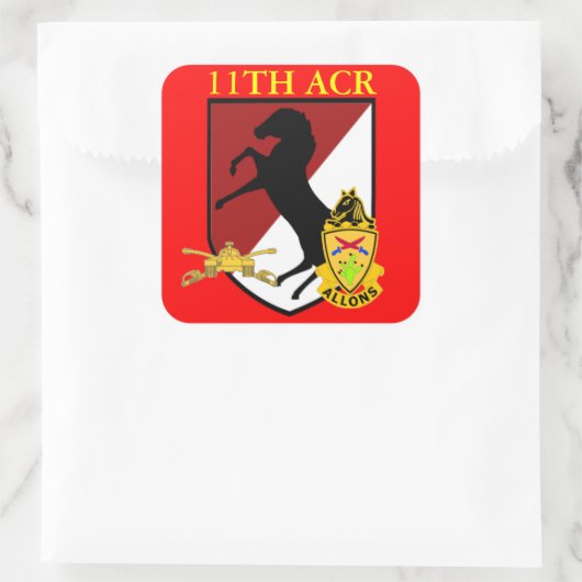 11. ARMORED CAVALRY STICKERS (Tasche)