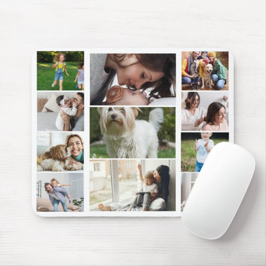 11 Benutzerdefinierte FotoCollage Mousepad (Mit Mouse)