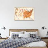 11 Bevölkerung 1880 Leinwanddruck (Insitu (Schlafzimmer))