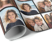 11 Bild-Collage Muster - Benutzerdefiniertes Gitte Geschenkpapier (Rolleneckpunkt)