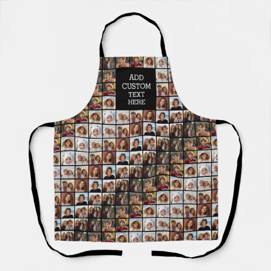11 Bild-Collage-Muster - Benutzerdefiniertes Monog Schürze (Vorderseite)