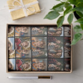 11 Bild-Collage-Muster - Benutzerdefiniertes Monog Seidenpapier (Geschenk)