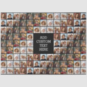 11 Bild-Collage-Muster - Benutzerdefiniertes Monog Seidenpapier (Vorderseite)