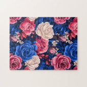 11 Blumenmuster Puzzle (Horizontal)