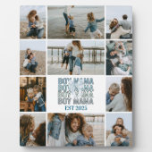 11 Boy Mama Custom Photo Collage Fotoplatte (Vorderseite)