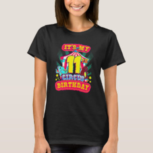 11. Circus Geburtstagskarneval Party auf Eleventh T-Shirt
