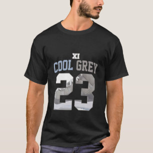 11 Cooles graues T-Shirt, um Nummer 23 Schuhe Cool T-Shirt
