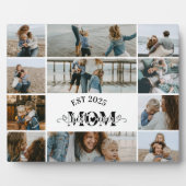 11 Custom Photo Collage Best Mom Ever Fotoplatte (Vorderseite)