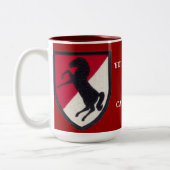 11. Flecken-Tasse ACR "Blackhorse" Zweifarbige Tasse (Links)