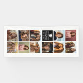 11 Foto-Collage Abschluss Moderne Minimal Weiß Banner (Horizontal)