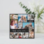11 Foto Collage Beste Mama je Grußkarte (Stehend Vorderseite)