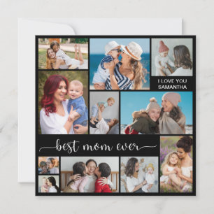 11 Foto Collage Beste Mama je Grußkarte